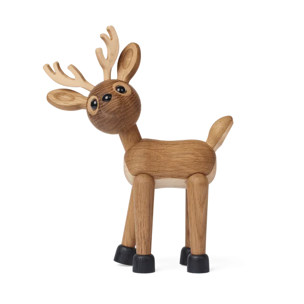Spring Copenhagen Star deer decoration 26 cm Oak