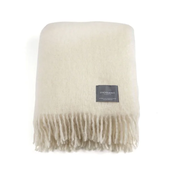 Stackelbergs Mohair throw Bright white