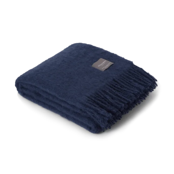 Stackelbergs Mohair throw Denim dark blue