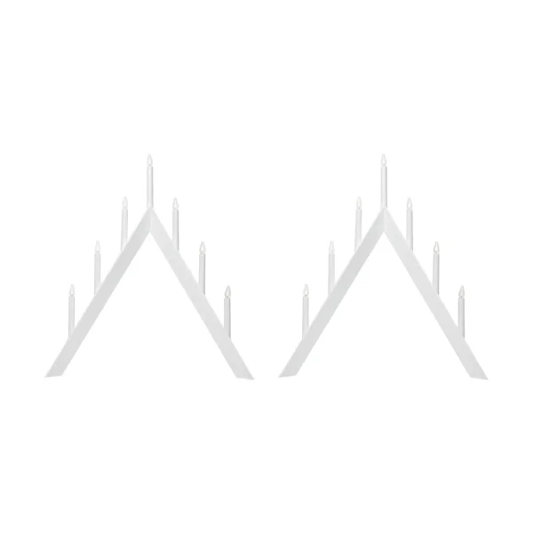 Star Trading Arrow advent candle holder 64,5 cm 2-pack - White White