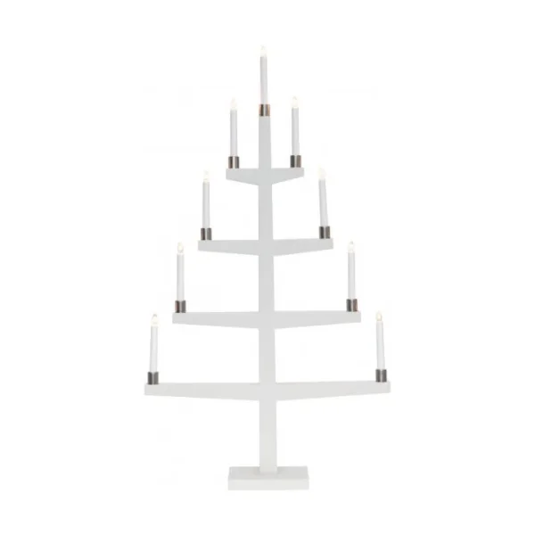 Star Trading Tall candlestick 61 cm White