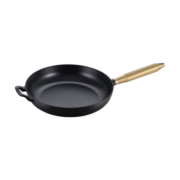 STAUB Buster & Punch cast iron frying pan black Ø28 cm Brass handle