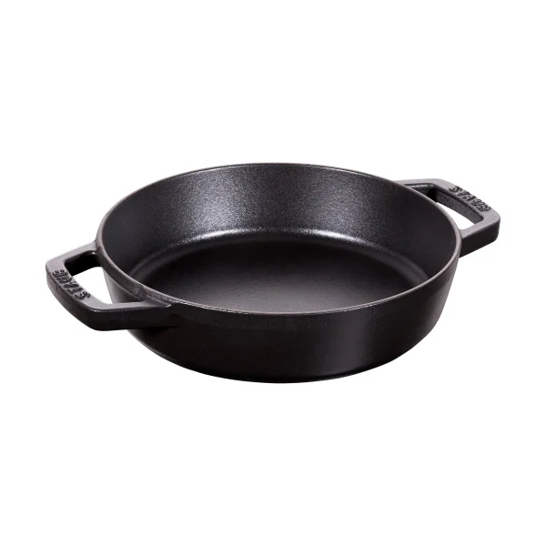 STAUB Staub braiser cast iron 2 handles black Ø20 cm