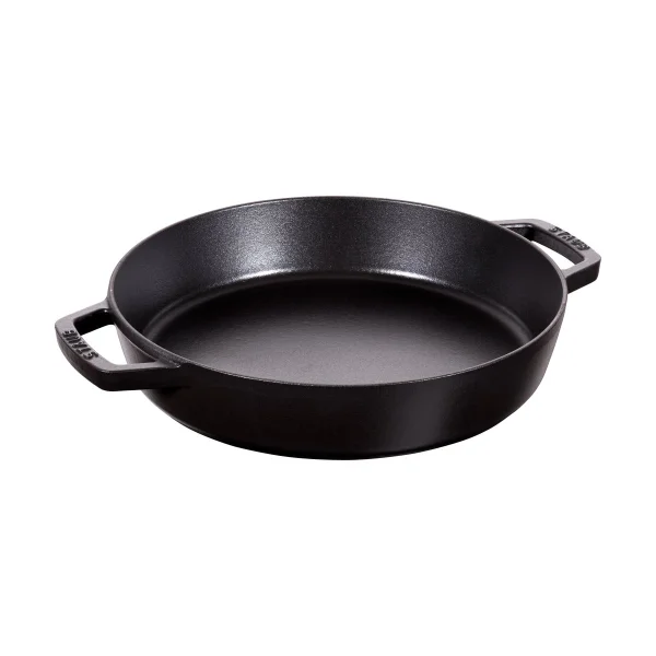 STAUB Staub braiser cast iron 2 handles black Ø26 cm