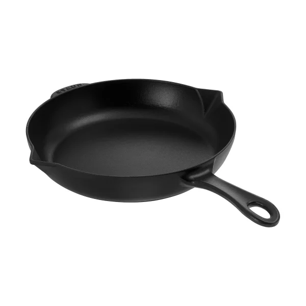 STAUB Staub cast iron frying pan with pouring spout Ø26 cm Black