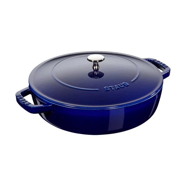STAUB Staub Chistera braiser cast iron Ø24 cm Dark blue