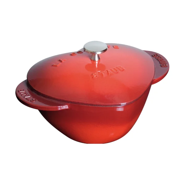 STAUB Staub La Cocotte heart-shaped pot 1.75 L Red