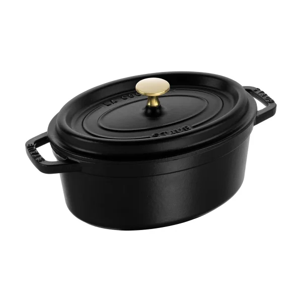 STAUB Staub La Cocotte oval pot cast iron 2.35 L Black