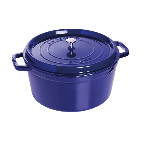 STAUB Staub La Cocotte round casserole cast iron 8.4 L Dark blue