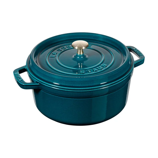 STAUB Staub La Cocotte round cast iron pot 2.2 L La Mer