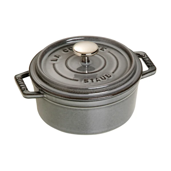 STAUB Staub La Cocotte round cocotte cast iron 0.4 L Graphite gray