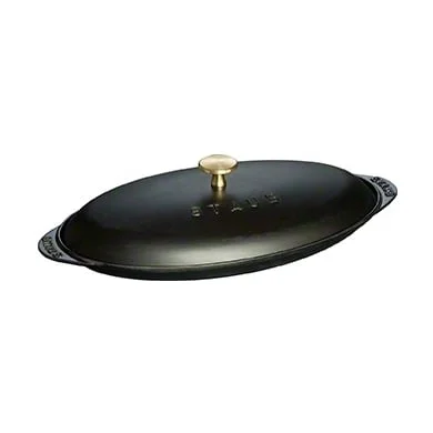 STAUB Staub oval fish dish black