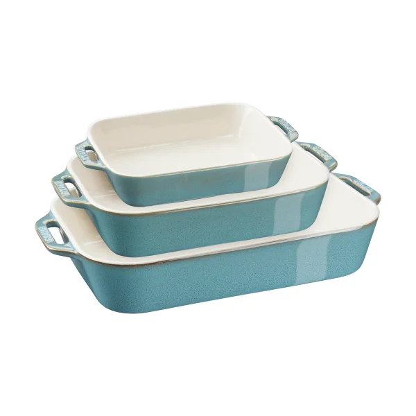 STAUB Staub oven dishes 3 pieces Antique turquoise