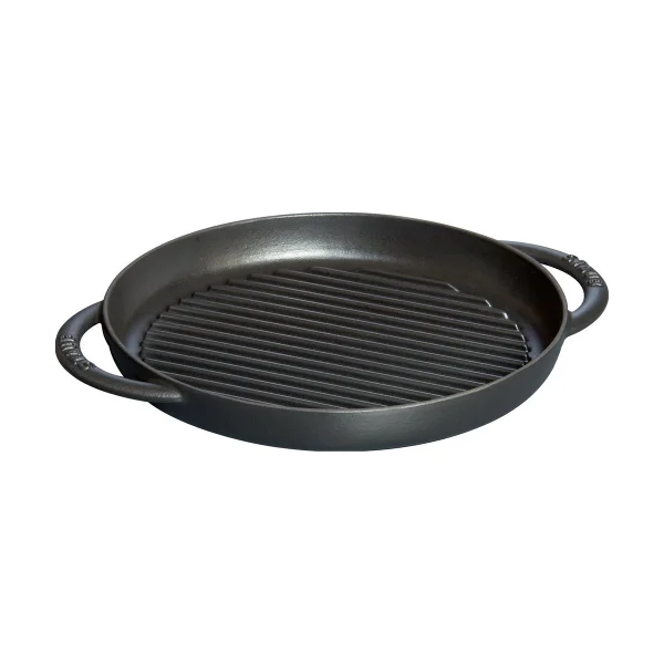 STAUB Staub Pure cast iron grill pan round black Ø26 cm