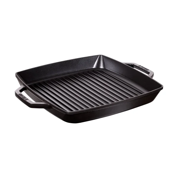STAUB Staub Pure grill pan cast iron square black 33 cm