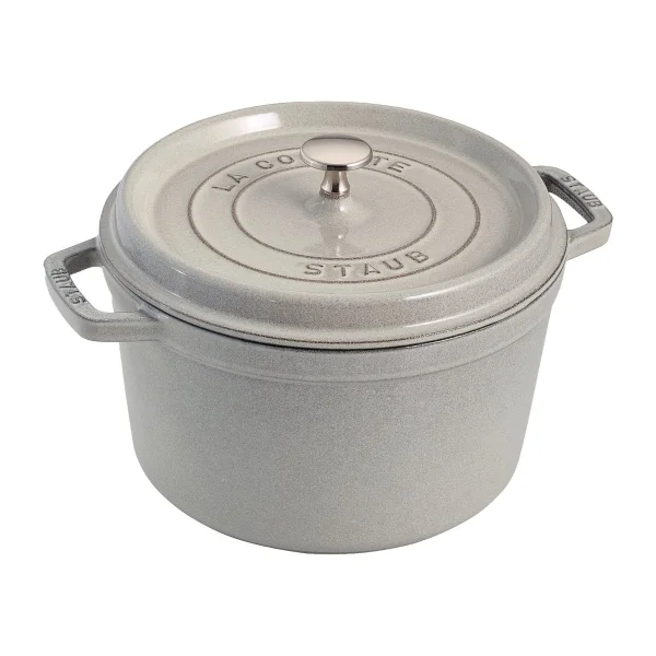 STAUB Staub round casserole dish high 4.8 L White Truffle