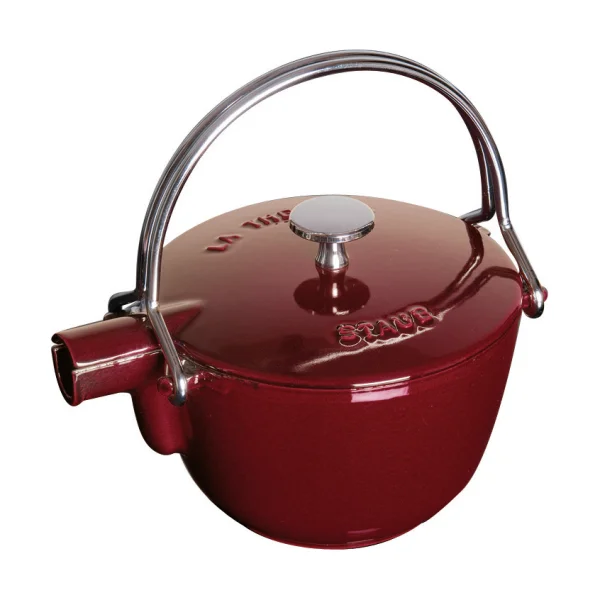 STAUB Staub teapot cast iron round 1.15 L Grenadine red