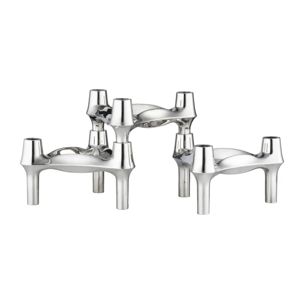 STOFF Nagel STOFF Nagel BMF candle holder 3-pack Chrome