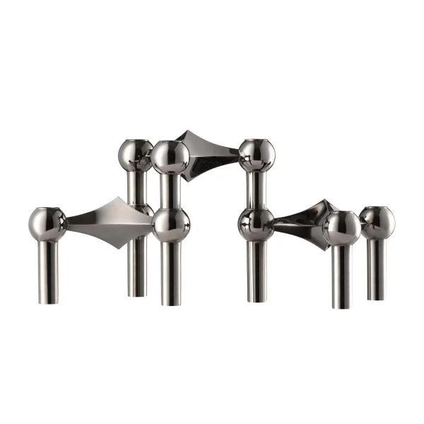 STOFF Nagel STOFF Nagel candle sticks 3-pack Black chrome