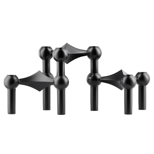 STOFF Nagel STOFF Nagel candle sticks 3-pack black