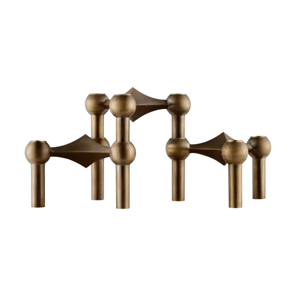 STOFF Nagel STOFF Nagel candle sticks 3-pack Bronzed brass