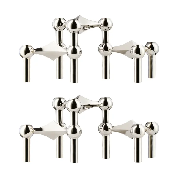 STOFF Nagel STOFF Nagel candlestick 6-pack - Chrome