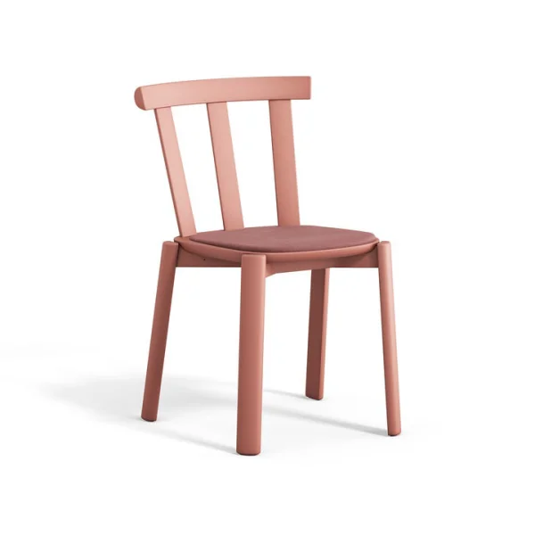 Stolab Alt chair upholstered seat birch Vidar 4, 633 pink-mauve 27