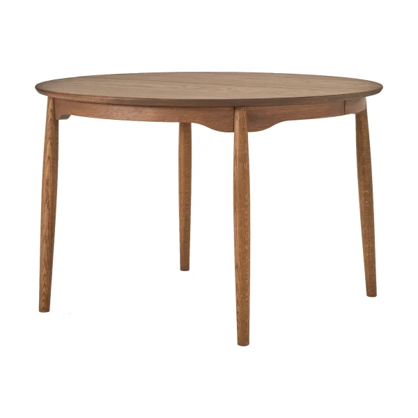 Stolab Carl dining table oak Chocolate brown oil Special Edition, Ø115 cm