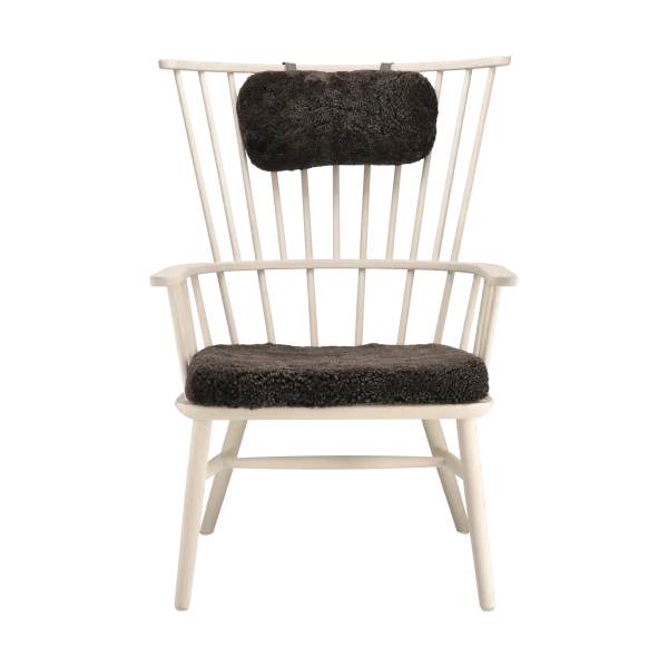 Stolab Henriette armchair cushion&headrest White oiled-Espresso