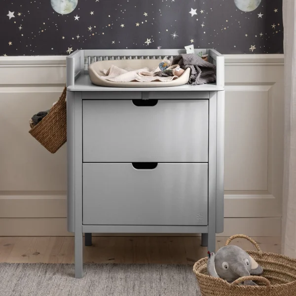 Stone Beech Wood Changing Unit by Sebra