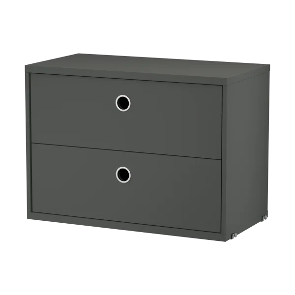 String String cabinet with drawers Dark grey, 58x30 cm