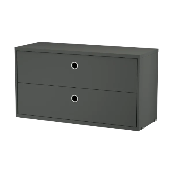 String String cabinet with drawers Dark grey, 78x30 cm