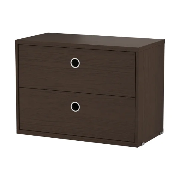 String String cabinet with drawers Dark oak, 58x30 cm