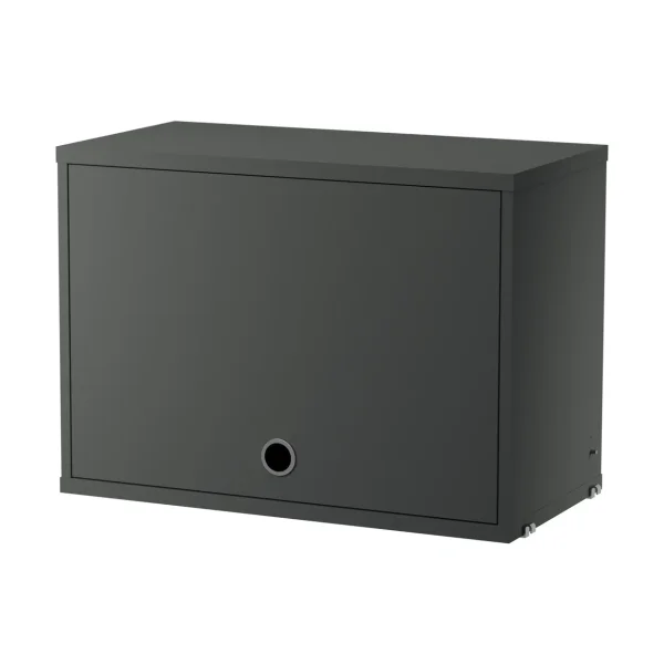 String String cabinet with flip door Dark grey, 58x30 cm