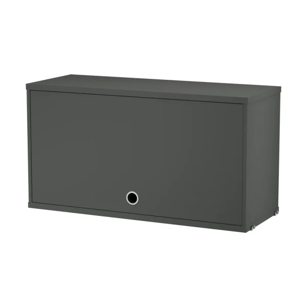 String String cabinet with flip door Dark grey, 78x30 cm