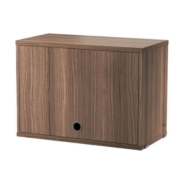 String String cabinet with flip door Walnut, 58x30 cm