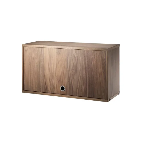 String String cabinet with flip door Walnut, 78x30 cm