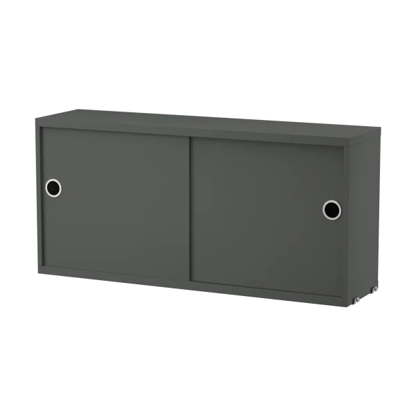 String String cabinet with sliding door Dark grey, 78x20 cm