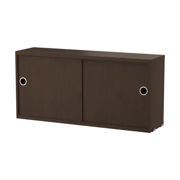 String String cabinet with sliding door Dark oak, 78x20 cm