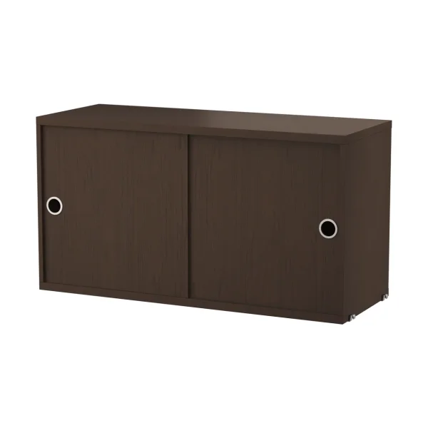 String String cabinet with sliding door Dark oak, 78x30 cm