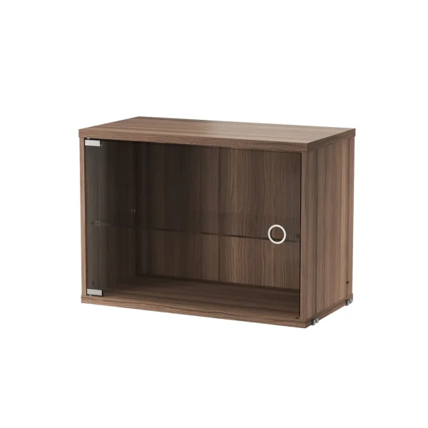 String String display cabinet Walnut, 58x30 cm