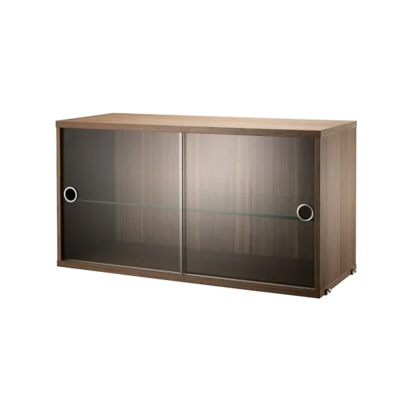 String String display cabinet Walnut, 78x30 cm