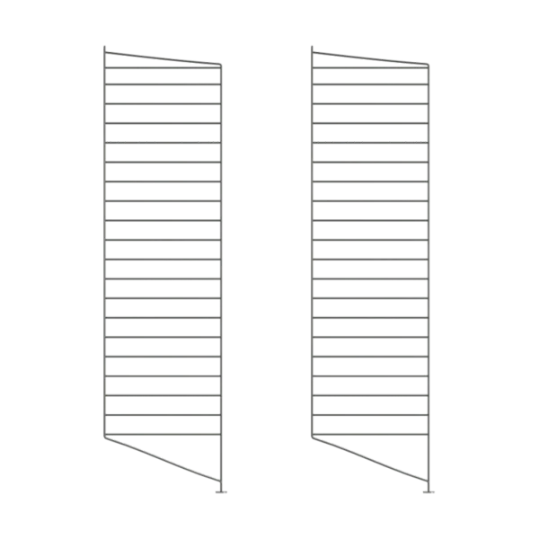 String String floor panels Dark grey, 115x30 cm, 2-pack