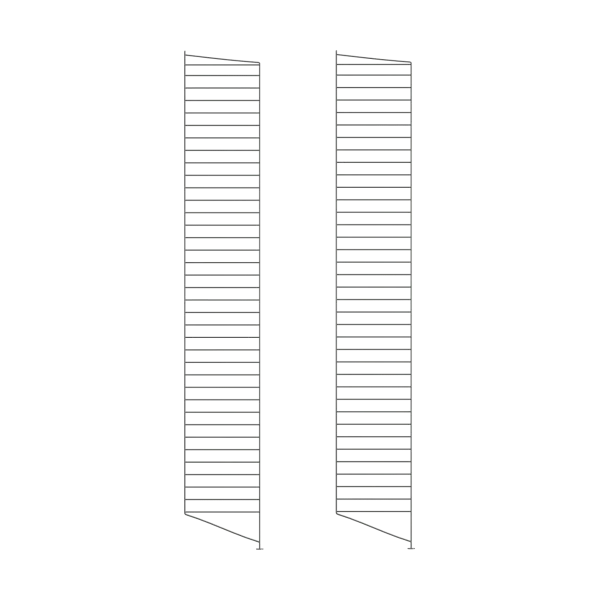String String floor panels Dark grey, 200x30 cm, 2-pack