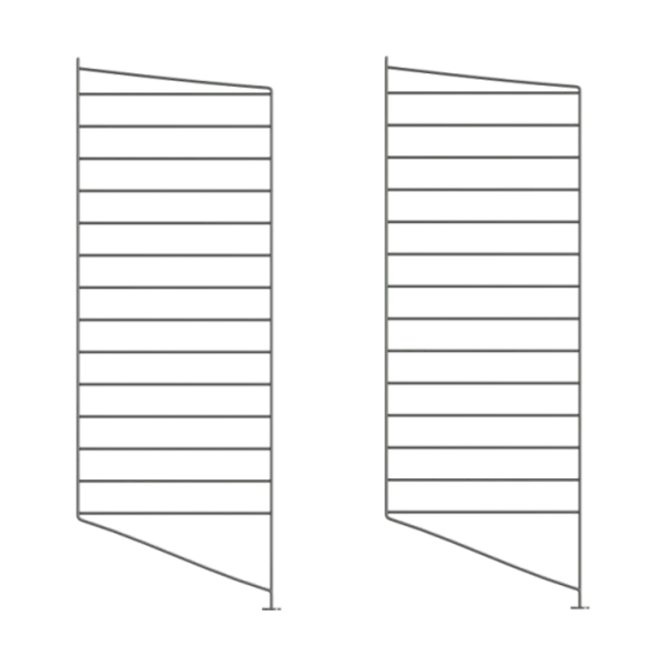 String String floor panels Dark grey, 85x30 cm, 2-pack