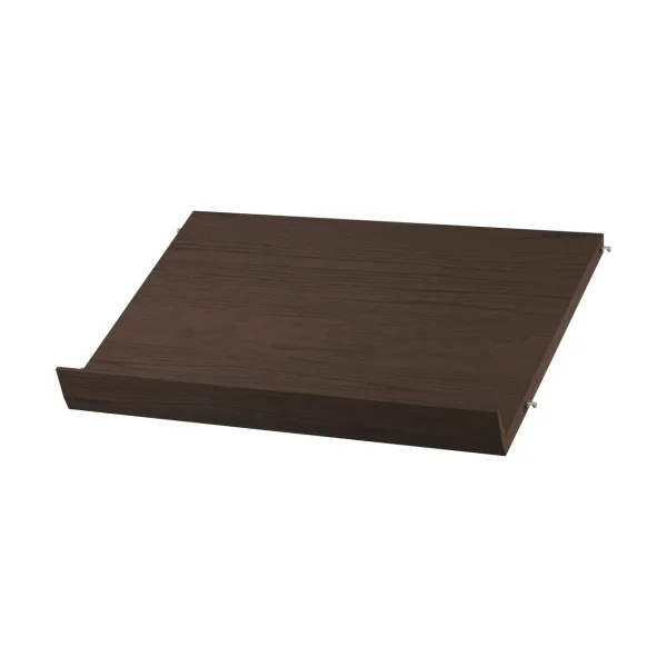 String String magazine shelf wood Dark oak, 58x30 cm