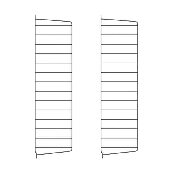 String String wall panels Dark grey, 75x20 cm, 2-pack