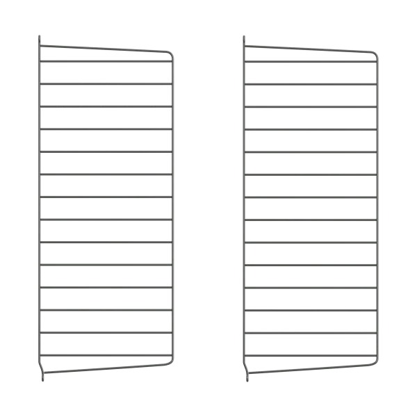 String String wall panels Dark grey, 75x30 cm, 2-pack