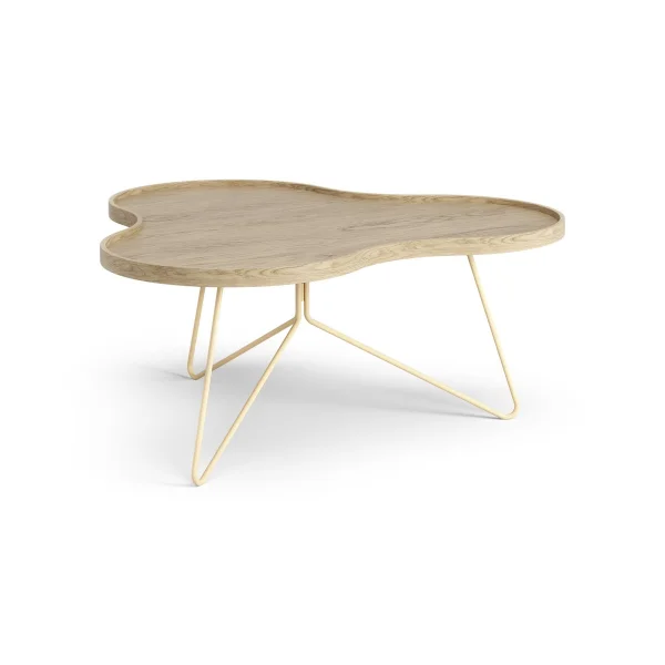 Swedese Flower mono table 84x90 cm H39 cm Oak laquered