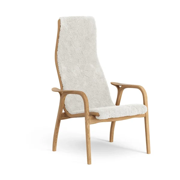 Swedese Lamino armchair Sheepskin Off white-oiled oak